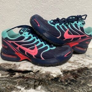 Nike Air Navy and Pink Athletic Shoes